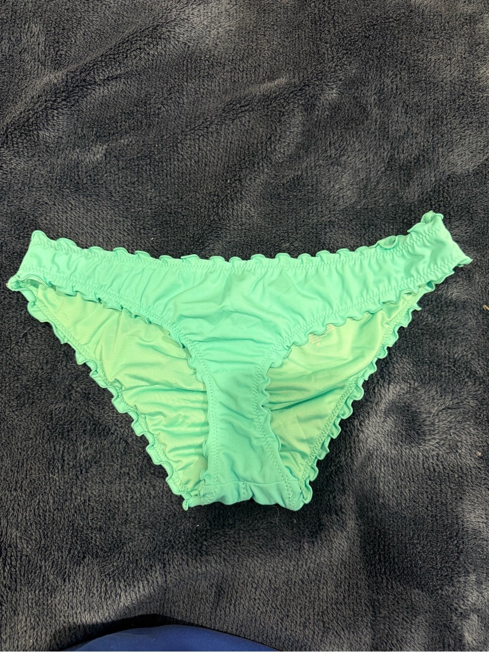 Shade & Shore Mint Green Ruffle Bikini Bottoms